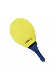 Professioneel geel frescobol-racket met blauwe handgreep - BEACH BAT RDS AMARELO