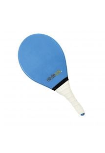 Raqueta frescobol pro azul con agarre blanco - BEACH BAT RDS AZUL