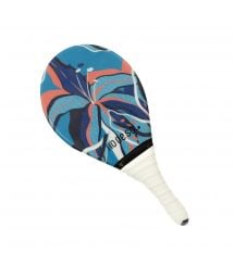 Pro frescobol bat with mixed pattern and white grip - BEACH BAT RDS LILLY
