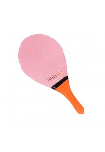 Professioneel roze frescobol-racket met oranje handgreep - BEACH BAT RDS ROSA