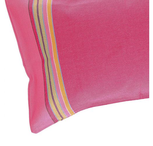 Coussin De Plage Gonflable Et Taie Rose Fonce Beach Cushion Santa Monica Simone Et Georges