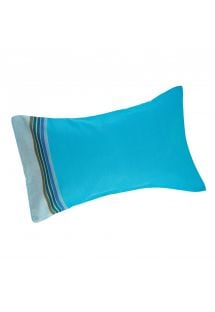 Cojín inflable de playa en funda de almohada azul cielo - RELAX CAP FERRET