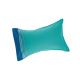Inflatable beach cushion with emerald green and blue pillowcase - RELAX MARTIN