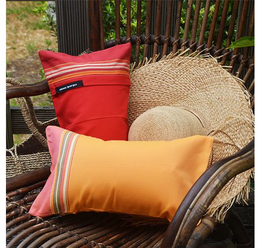 Coussin De Plage Dehoussable Rouge Et Fuchsia Relax Rio Grande Simone Et Georges