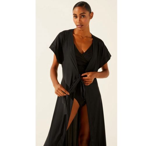 CAPA LONGA LISO CLASSICO PRETO