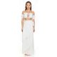 Lng strandkjol med broderi - FRIDA OFF WHITE