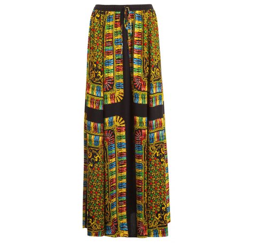 Skirts Long Multicolored Printed Beach Skirt - Lenco Rica - Brand Farm