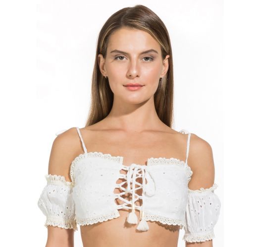 CIGANA TOP OFF WHITE