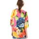 Πολύχρωμη πουκαμίσα παραλίας με εκτύπωση μεγάλα λουλούδια - CAMISA CROPPED CHITA ROMANTICA