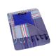 Large gray & blue reversible beach towel / sarong - KIKOY DUO BLUE HENDAYE