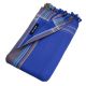 Reversible navy blue beach towel - sarong - KIKOY VINCENT