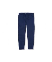 Pantalon d'été type chino en lin bleu marine - CHINO SPORT BLOCK NAVY BLUE