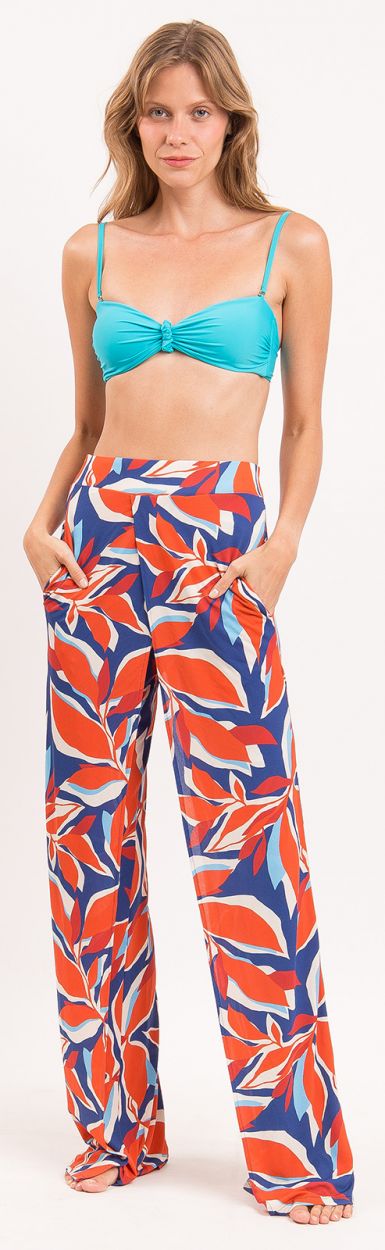 LEAVES WIDE PANTS