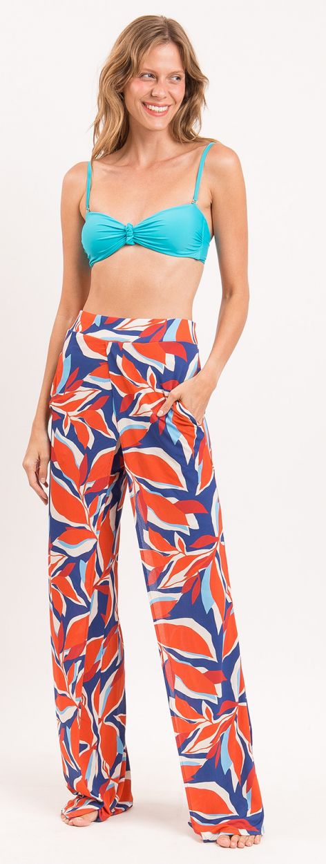 LEAVES WIDE PANTS