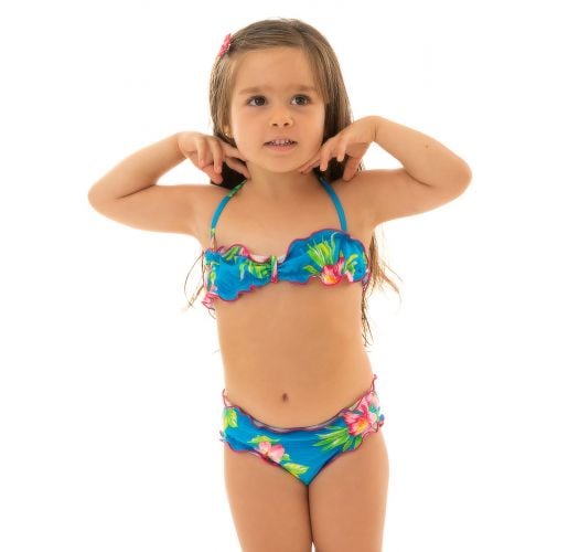 Kwiatowe bikini dla dziewczynki - HOOKERI GIRL