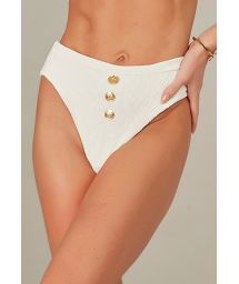 BOTTOM BIQUINI CHARLIE TEXTURA LOSANGO OFF WHITE
