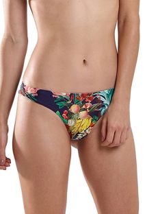 Wielokolorowe tropikalne figi bikini wysoko wycięte - BOTTOM JOY IQUITOS