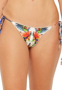 Tropical & colorful scrunch bikini bottom - BOTTOM MEL ESPLENDOR