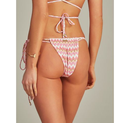 BOTTOM BIKINI DANIELLE PINK CHEVRON