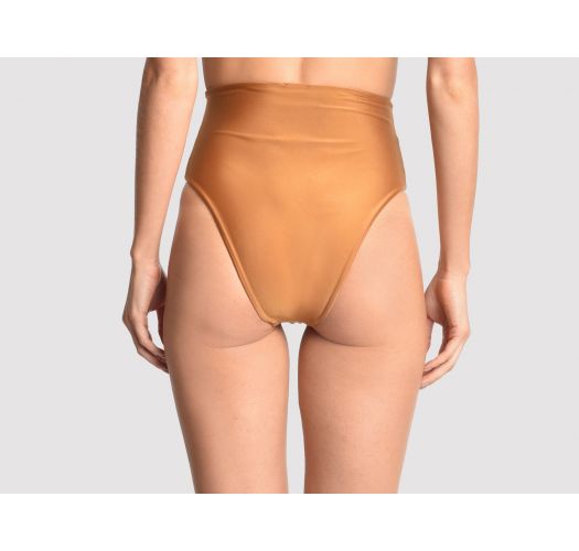 Copper high waisted bikini bottom - BOTTOM VEST GOLDEN GRASS