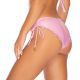 slip Bikini fisso rosa metallizzato effetto lingerie - BOTTOM HALTER ROSE CHAMPAGNE
