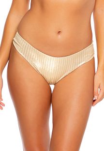 BOTTOM RUCHED GOLD DIPPED