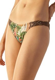 Tropical fixed bikini bottom with macrame - BOTTOM MAX MACRAME GAYA
