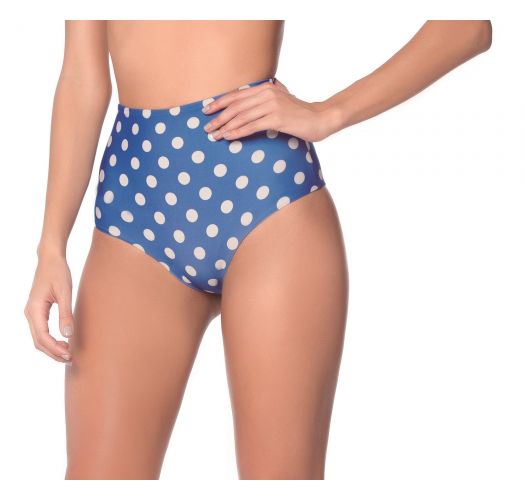 polka dot high waisted bikini bottom