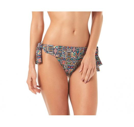 Bikini Brasileño Con Estampado étnico - Calcinha Uma Onda - New Beach