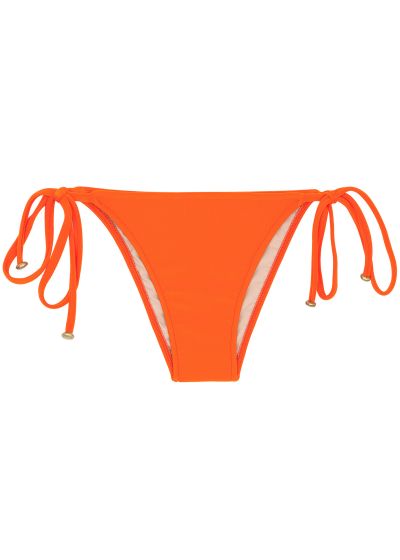 Orange side-tie Brazilian bikini bottom - BOTTOM  LACINHO KING