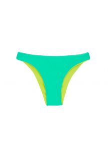 Reversible green / yellow fixed bikini bottom - BOTTOM ACQUA FLORA DUO
