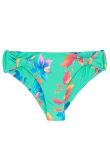Turquoise fixed bikini bottom - BOTTOM ACQUA FLORA REGULAVEL