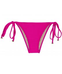 Pink fuchsia side-tie bikini bottom - BOTTOM AMARANTO LACINHO