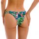 Braguita de bikini brasileña verde azulado de pernera alta y estampado tropical - BOTTOM AMAZONIA HIGH-LEG