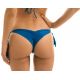 Blue scrunch bikini bottom with tassels - BOTTOM AMBRA TURQUIA FRUFRU