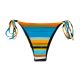 Slip bikini brasiliano a righe colorate - BOTTOM ARTSY IBIZA
