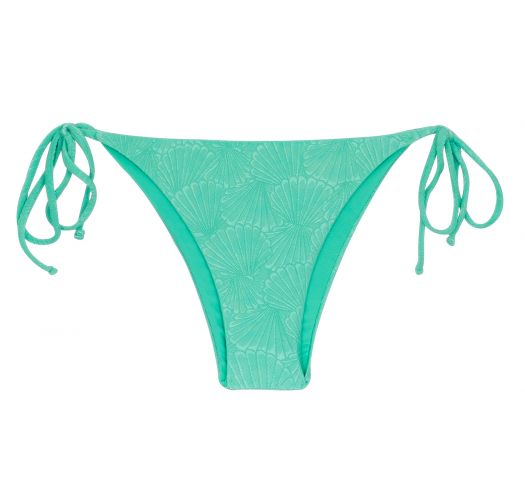 Water green bikini bottom with shell pattern - BOTTOM ATLANTIS IBIZA