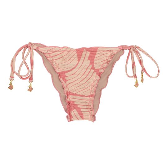Braguita de bikini con lazo lateral y estampado de plátano rosa - BOTTOM BANANA ROSE FRUFRU