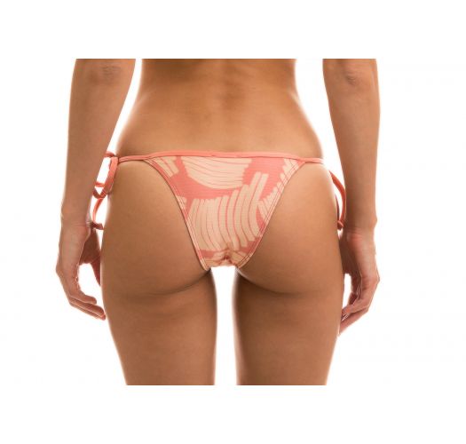 Braguita de bikini con lazo lateral en estampado de rosas - BOTTOM BANANA ROSE LACINHO