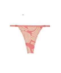 Pale pink rose adjustable string bikini bottom - BOTTOM BANANA ROSE MICRO