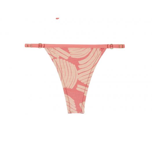 Braguita de bikini de hilo ajustable rosa rosa pálido - BOTTOM BANANA ROSE MICRO