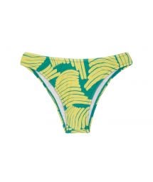 Green banana print fixed bikini bottom - BOTTOM BANANA YELLOW BANDEAU