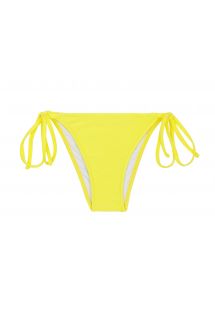 Braguita de bikini con lazo lateral amarillo limón - BOTTOM BEACH STREGA ROLOTE
