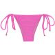 Бразильские плавки на завязках розового цвета с дополнениями - BOTTOM BIKINI TRI