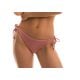 Accessorized iridescent pink scrunch bikini bottom - BOTTOM CALLAS INV COMFORT