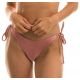 Accessorized iridescent pink Brazilian bikini bottom - BOTTOM CALLAS INVISIBLE