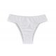 Weiße texturierte Bikinihose mit breitem Bund - BOTTOM CLOQUE BRANCO TRI COS