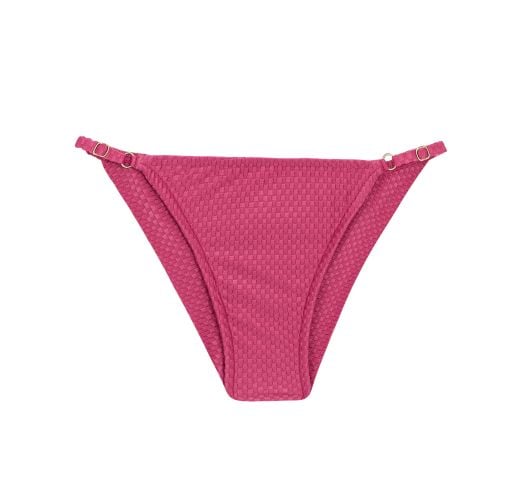 Adjustable Fuchsia Pink Cheeky Bikini Bottom - Bottom Cloque Lichia ...