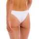 Textured white high-leg fixed bikini bottom - BOTTOM COTELE-BRANCO LISBOA