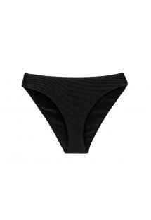 Braguita de bikini negra  de canalé - BOTTOM COTELE-PRETO COMFY